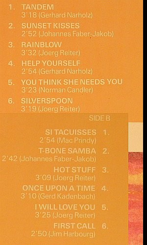 Reiter,Joerg & Band: Sunset Kisses, Intersound (ISST 162), D Typ: LP Best.-Nr.: V6159 Preis: 6,00 Euro.