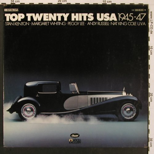V.A.Top Twenty Hits USA 1945-47: Stan Kenton.. Margaret Whiting Orch, Capitol (056-85 613), D, 15Tr., 1978 Typ: LP Best.-Nr.: V6448 Preis: 6,00 Euro.