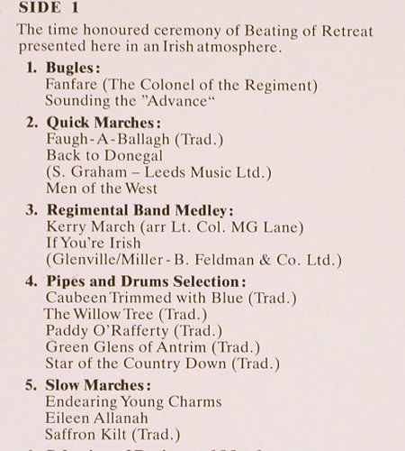 Royal Irish Rangers: 300 Years Of Service,Foc, Dave's Tonstudio (WK 30.1149), D Typ: LP Best.-Nr.: V6482 Preis: 9,00 Euro.