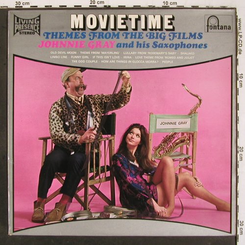 Gray,Johnnie  & his Saxophones: Movietime, Orch.acccomp. Pete Smith, Fontana (LPS 16260), UK, 1969 Typ: LP Best.-Nr.: V6508 Preis: 9,00 Euro.