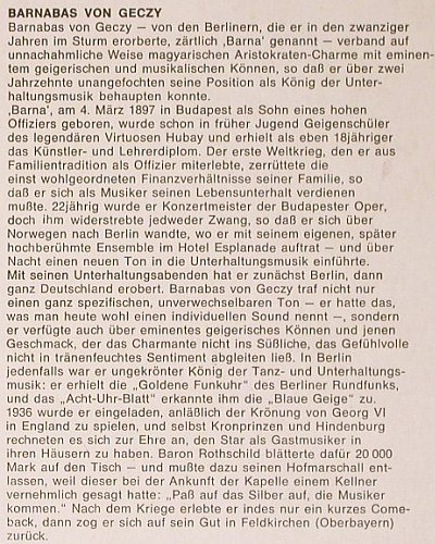 von Geczy,Barnabas: Originalaufn. e. unverg. K&uuml;nstlers, Kristall (C 046-28 538 M), D, Mono Typ: LP Best.-Nr.: V6526 Preis: 7,50 Euro.