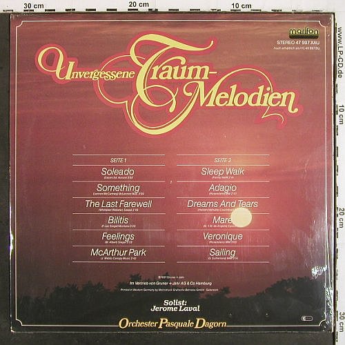 Dagorn,Pasquale & Orch.: Unvergessene Traummelodie Folge 2, Marifon, sealed (47 997 XAU), D, FS-New, 1980 Typ: LP Best.-Nr.: V6939 Preis: 7,50 Euro.