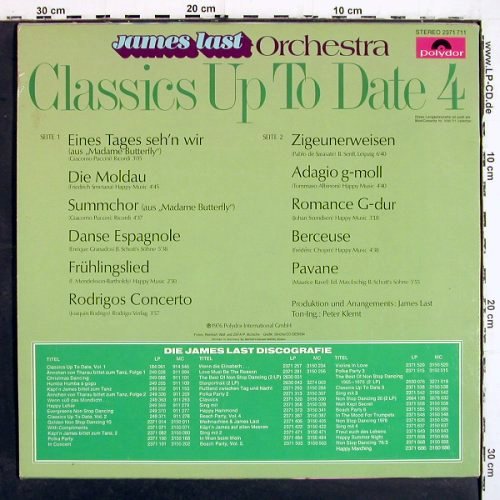 Last,James: Classics Up To Date Vol.4, signiert, Polydor (2371 711), D, 1976 Typ: LP Best.-Nr.: V7029 Preis: 12,50 Euro.