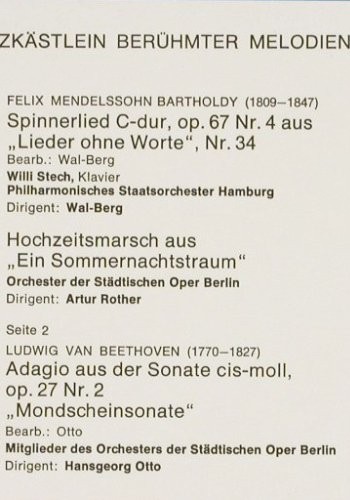 V.A.Schatzk&auml;stlein ber&uuml;hmter: Melodien II, Telefunken,MusikF&uuml;rAlle (NT 610), D Typ: LP Best.-Nr.: V7034 Preis: 5,00 Euro.