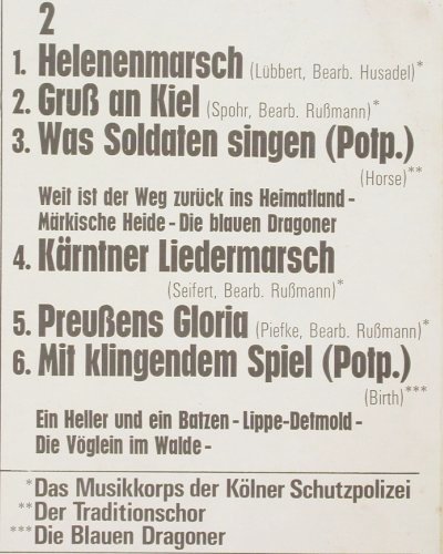 K&ouml;lner Schutzpolizei-BlauenDragoner: Beliebte Märsche und Marschlieder, MFP(MFP 5145), D,  - LP - Y4506 - 5,00 Euro