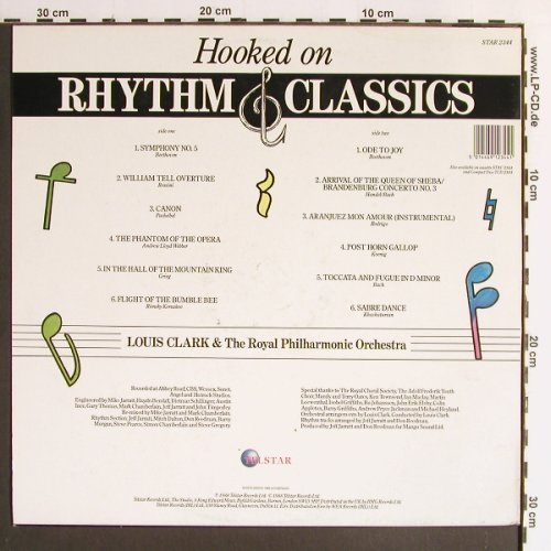 Clark,Louis & the Royal Phil.Orch.: Hooked on Rhythm & Classics, Telstar (STAR 2344), D, 1988 Typ: LP Best.-Nr.: Y6535 Preis: 5,00 Euro.